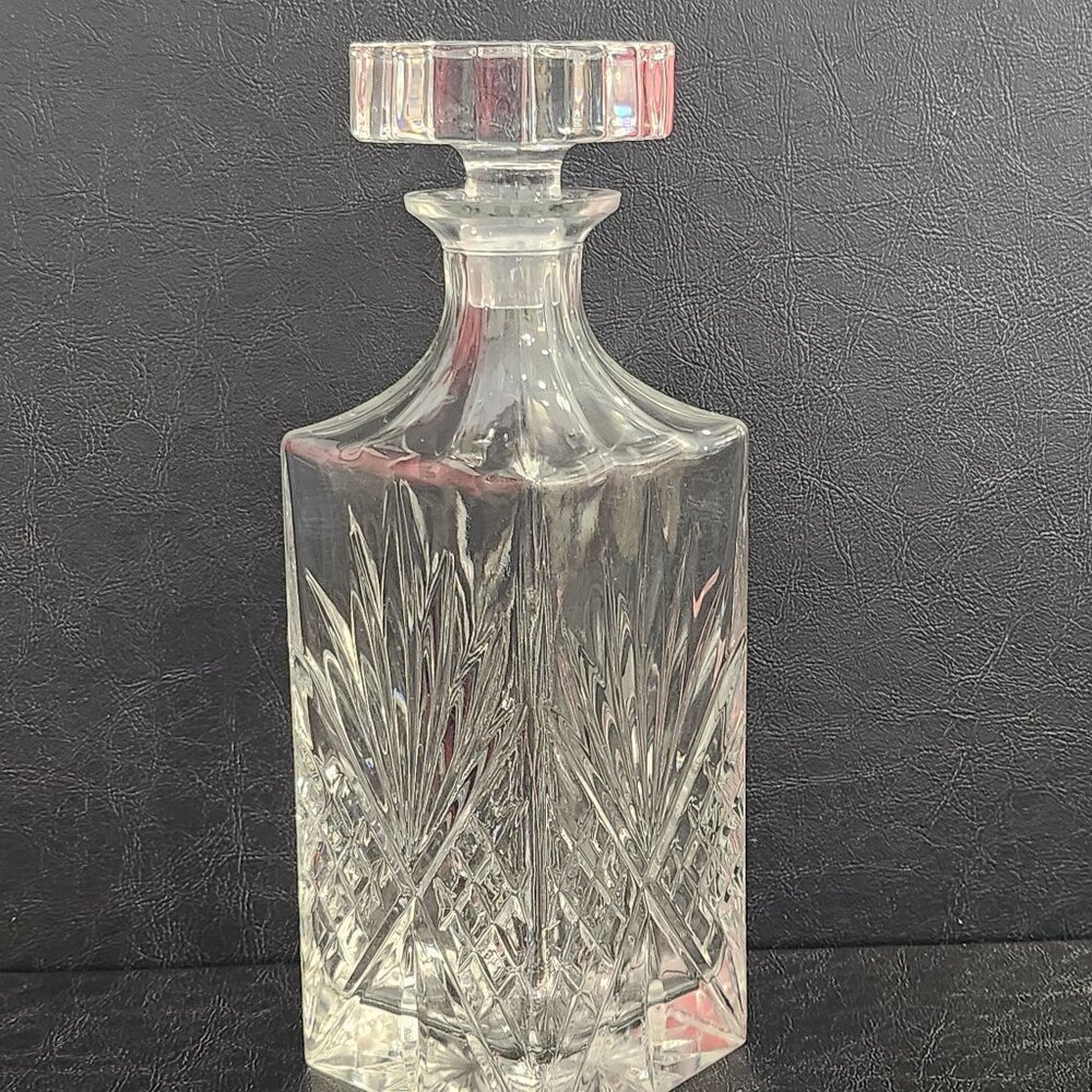 Rare Fine Vintage James Scott Crystal Liquor Decanter Vintage Barware